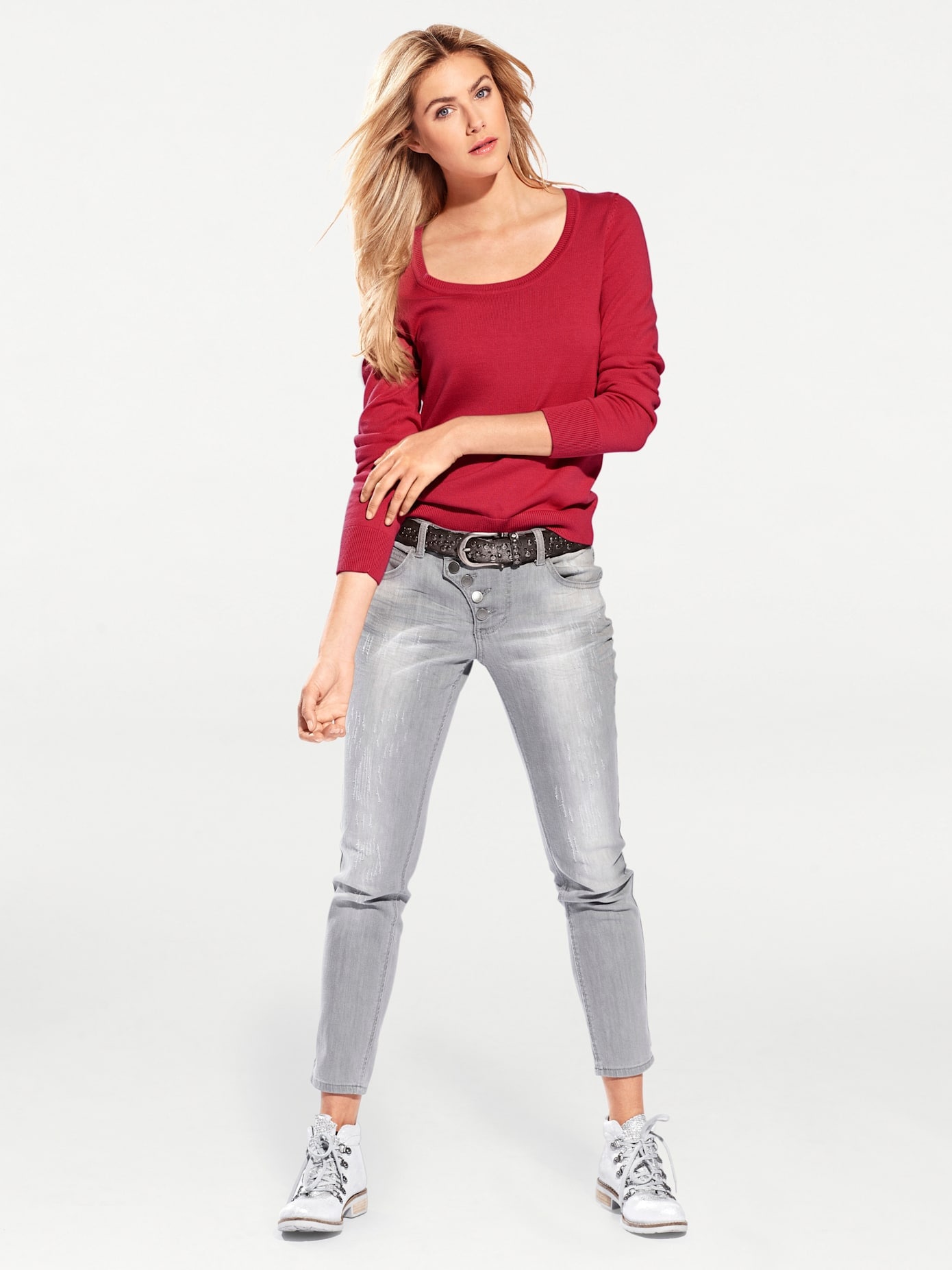 LINEA TESINI by heine Rundhalspullover »Rundhals-Pullover« von LINEA TESINI by heine