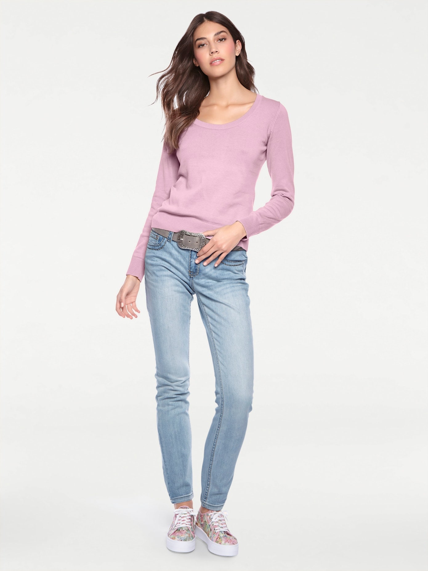 LINEA TESINI by heine Rundhalspullover »Rundhals-Pullover« von LINEA TESINI by heine