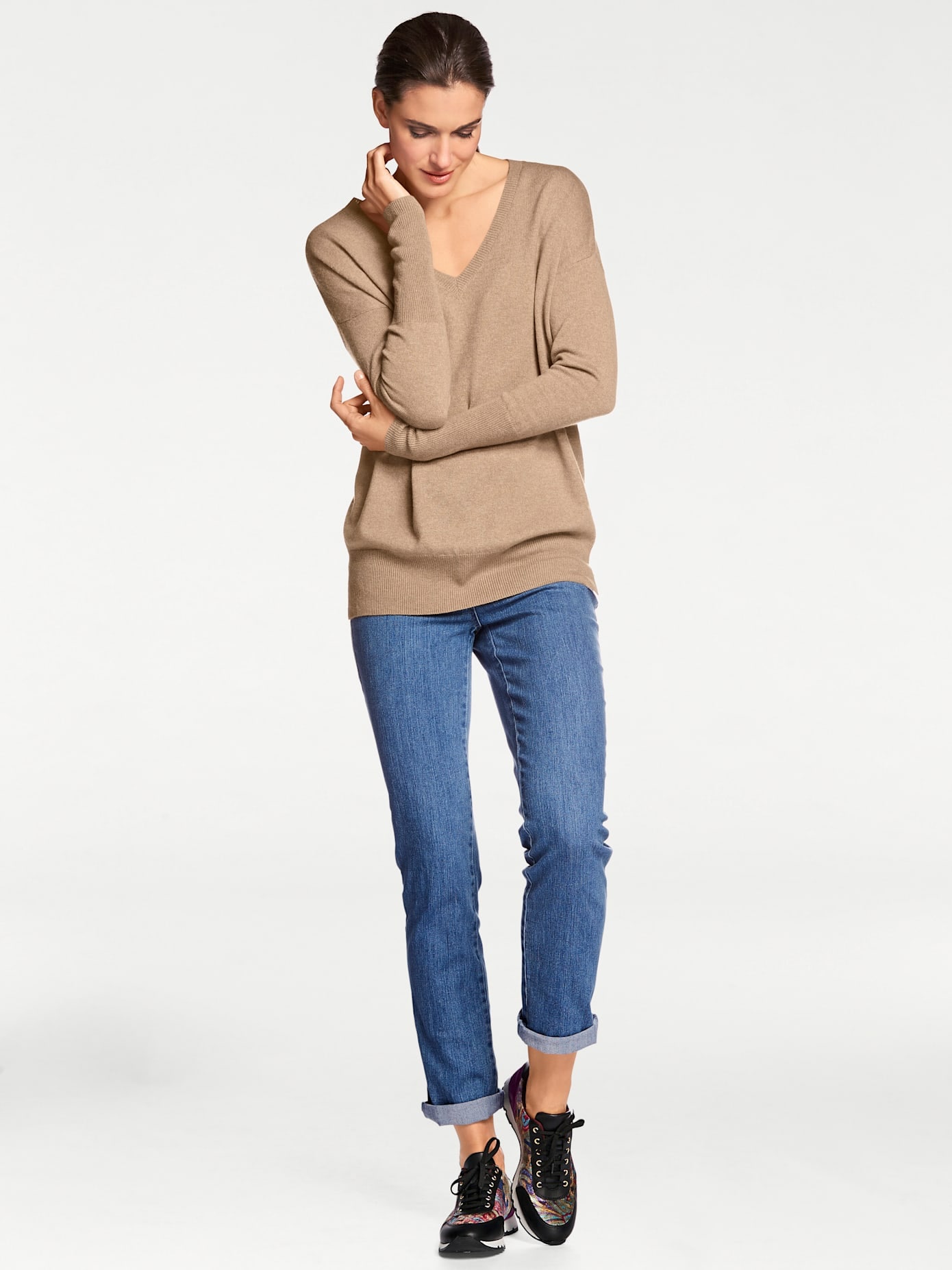 heine Strickpullover »V-Pullover« von heine