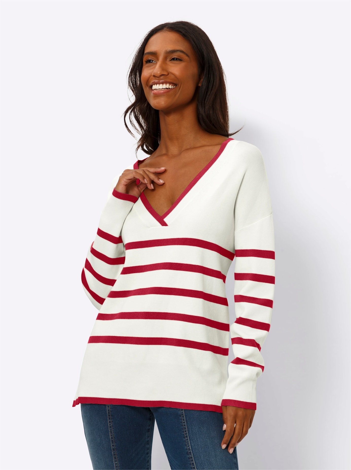 heine V-Ausschnitt-Pullover »Pullover« heine V-Ausschnitt-Pullover »Pullover« von heine