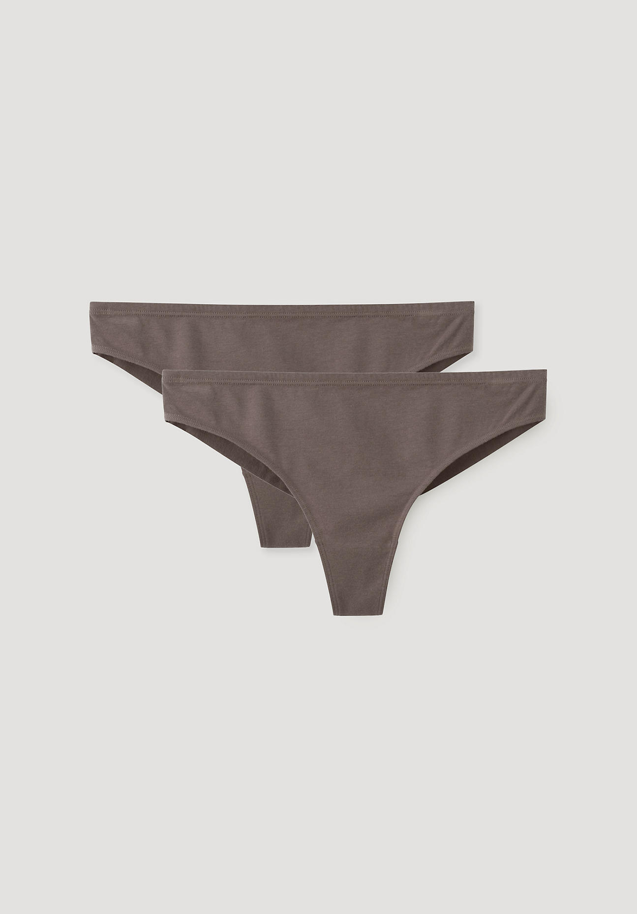 hessnatur Damen Brazilslip regular cut 2er Set aus Bio-Baumwolle mit TENCEL™Modal - lila Grösse48 von hessnatur