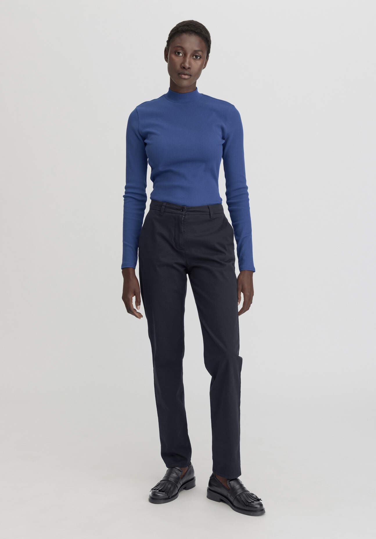 hessnatur Damen Chino Regular aus Bio-Baumwolle - blau Grösse40 hessnatur Damen Chino Regular aus Bio-Baumwolle - blau Grösse40 von hessnatur