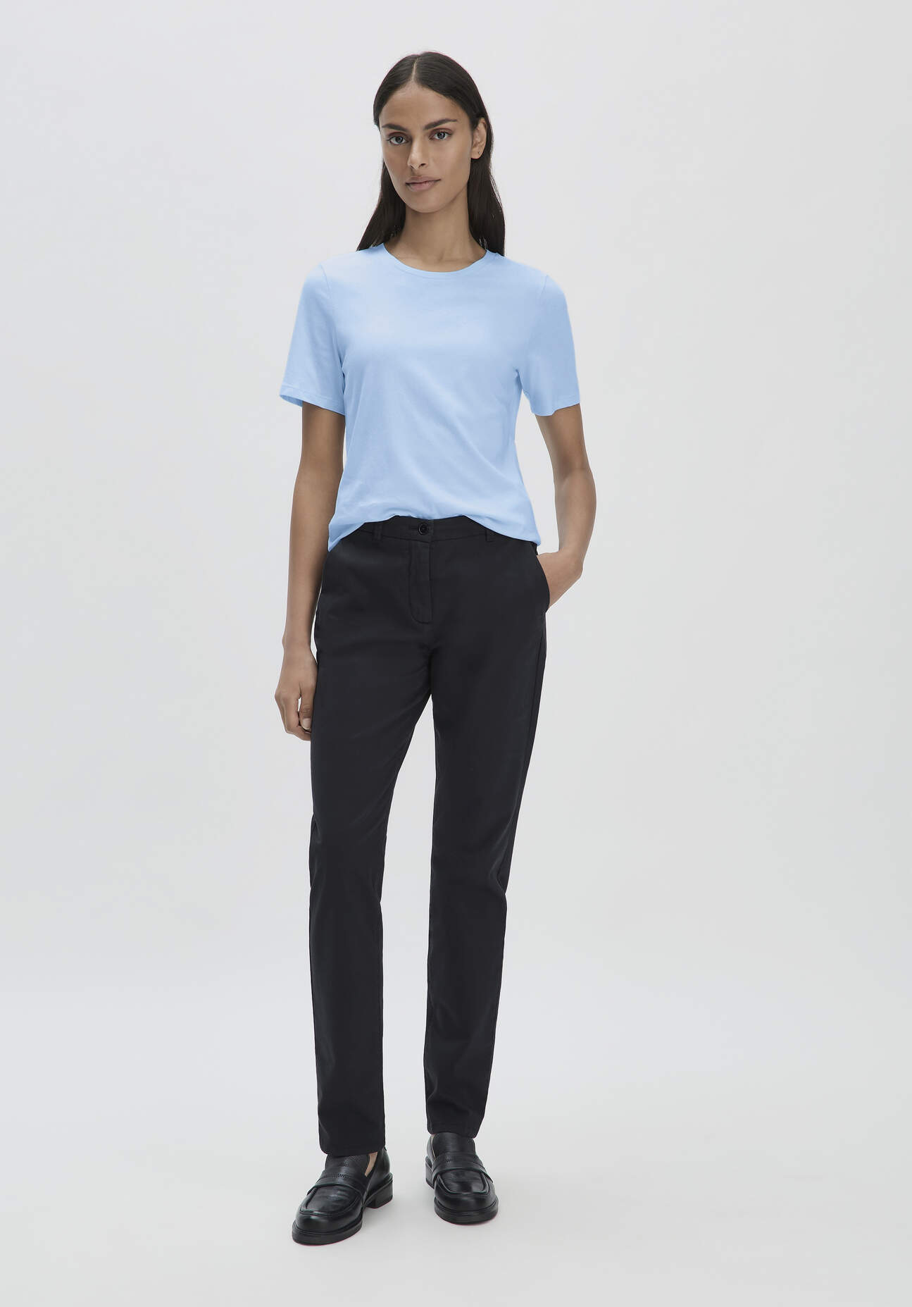 hessnatur Damen Chino Regular aus Bio-Baumwolle - schwarz Grösse42 hessnatur Damen Chino Regular aus Bio-Baumwolle - schwarz Grösse42 von hessnatur