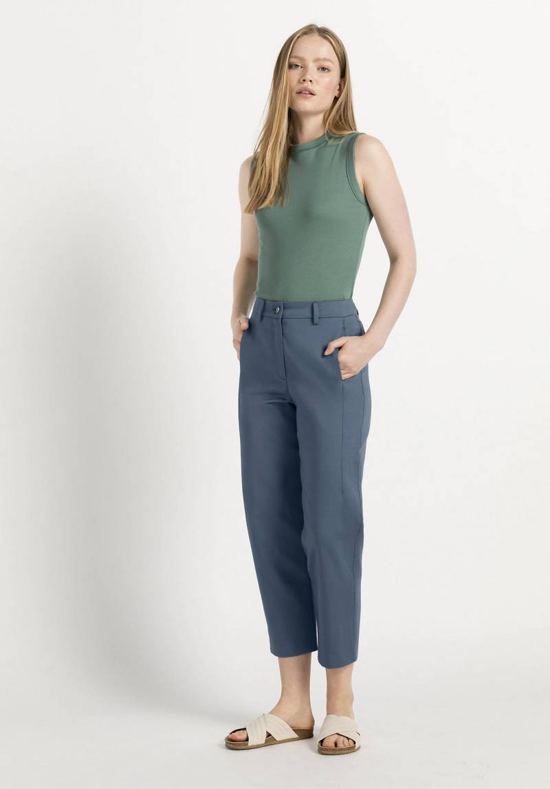 hessnatur Damen Hose aus Bio-Baumwolle - blau Grösse36 von hessnatur