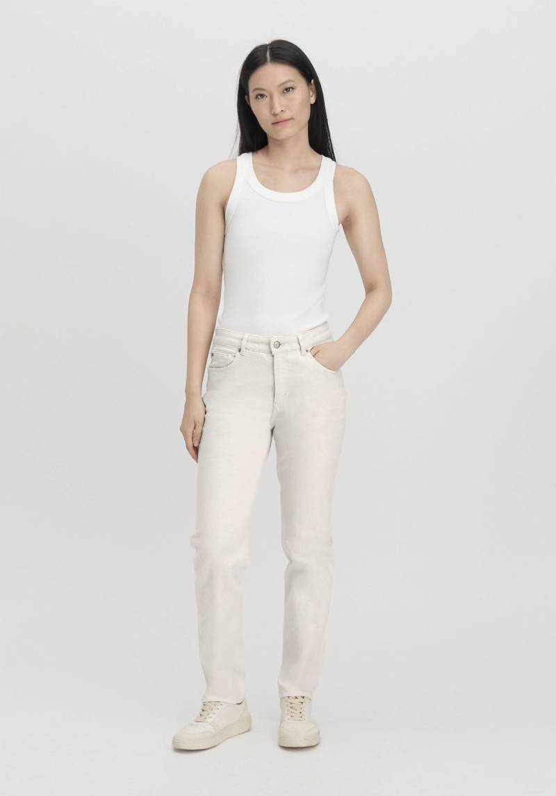 hessnatur Damen Jeans HANNA High Rise Mom aus Bio-Denim mit Hanf - naturfarben Grösse27/32 von hessnatur