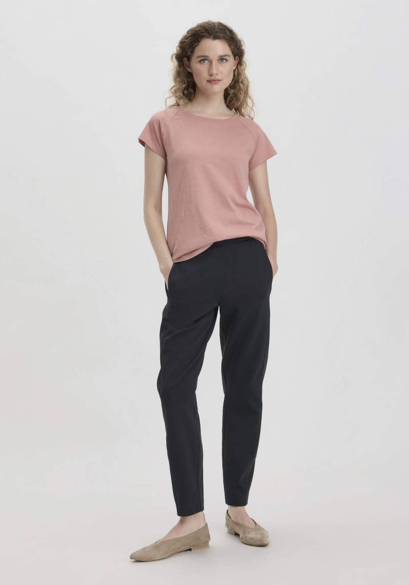 hessnatur Damen Jersey Hose Regular aus Bio-Baumwolle - schwarz Grösse44 von hessnatur