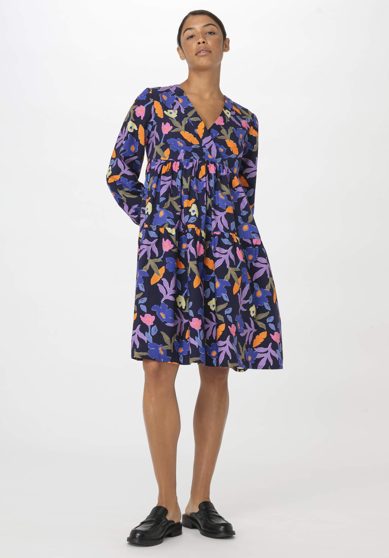 hessnatur Damen Popeline Kleid Mini Relaxed aus Bio-Baumwolle - blau Grösse40 hessnatur Damen Popeline Kleid Mini Relaxed aus Bio-Baumwolle - blau Grösse40 von hessnatur