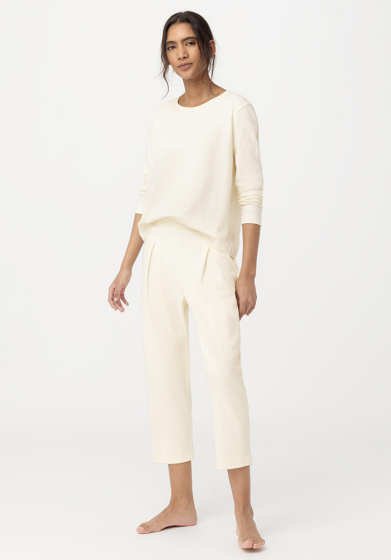 hessnatur Damen Pyjama Regular PURE NATURE aus Bio-Baumwolle - naturfarben Grösse44 hessnatur Damen Pyjama Regular PURE NATURE aus Bio-Baumwolle - naturfarben Grösse44 von hessnatur