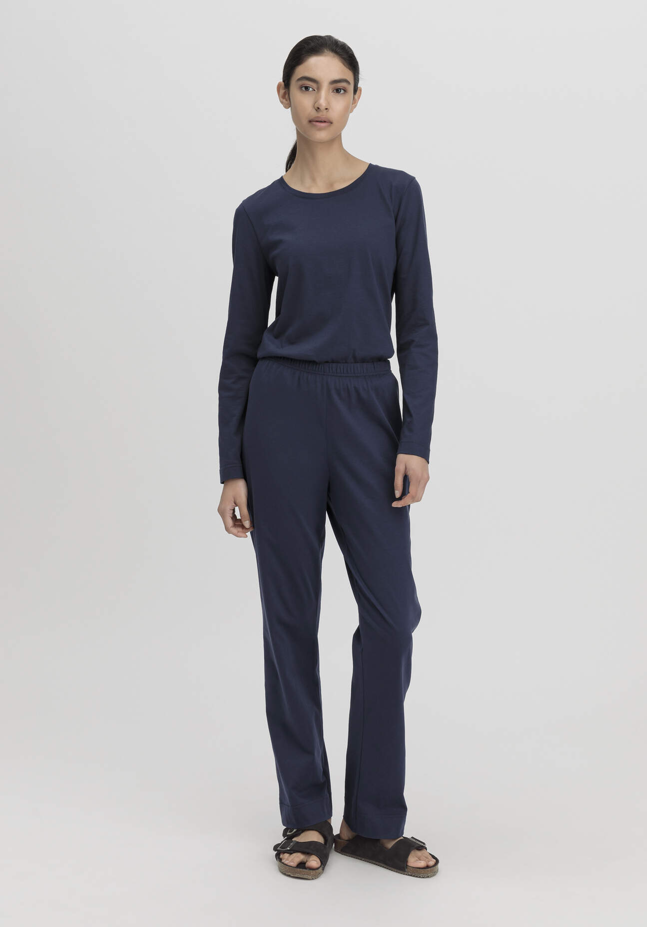 hessnatur Damen Schlafhose Regular PURE COTTON - blau Grösse34 hessnatur Damen Schlafhose Regular PURE COTTON - blau Grösse34 von hessnatur