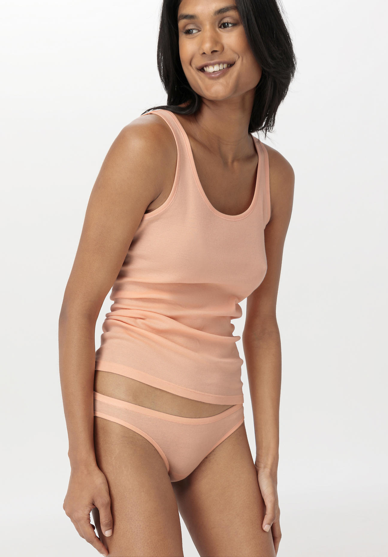 hessnatur Damen Slip Low Cut im PURE NATURE aus Bio-Baumwolle - orange Grösse44 von hessnatur