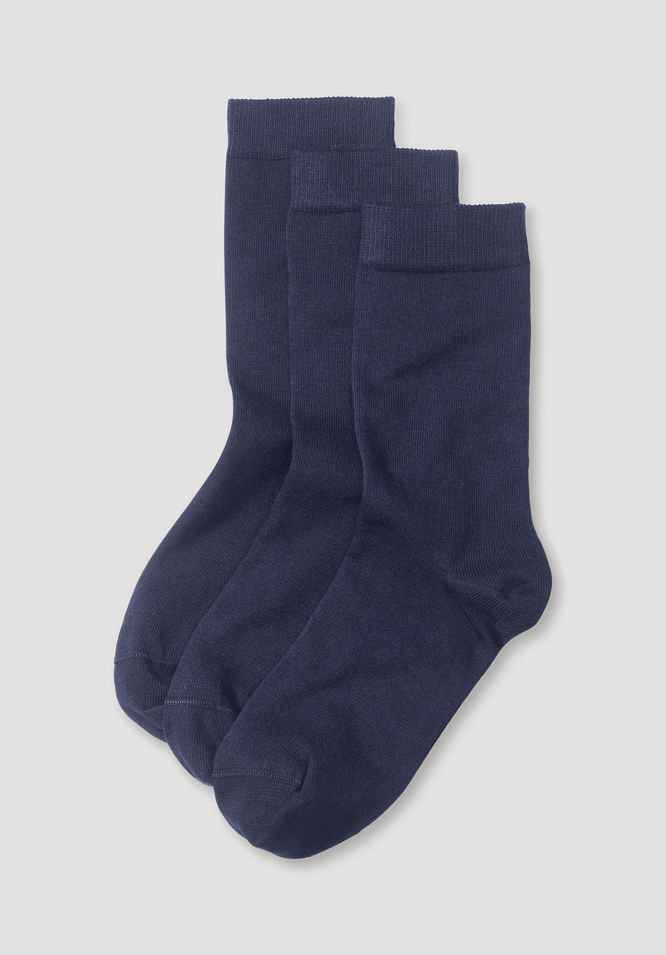hessnatur Damen-Socken aus Bio-Baumwolle - blau Grösse35-37 von hessnatur
