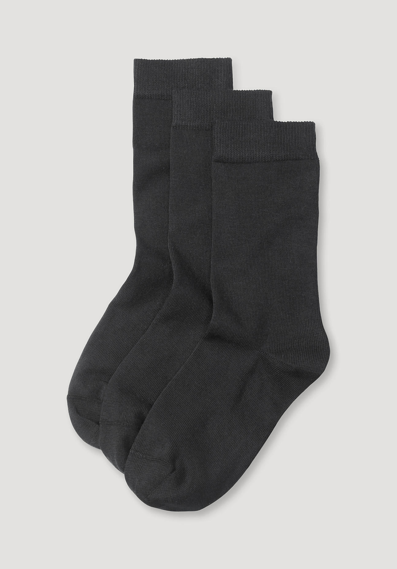 hessnatur Damen-Socken aus Bio-Baumwolle - schwarz Grösse41-43 von hessnatur