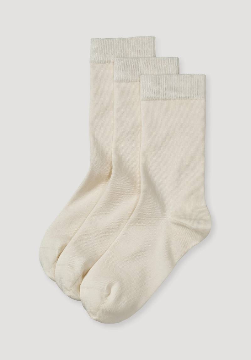 hessnatur Damen-Socken aus Bio-Baumwolle - weiß Grösse38-40 von hessnatur