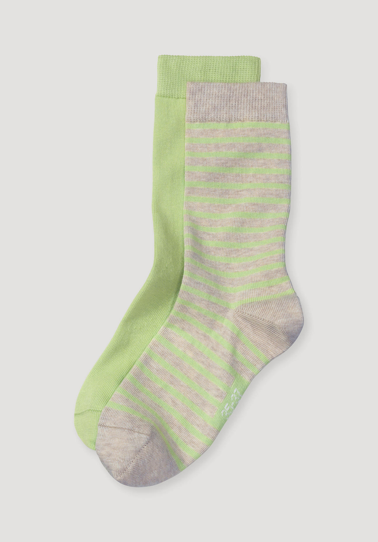 hessnatur Damen-Socken im aus Bio-Baumwolle - grün Grösse41-43 von hessnatur