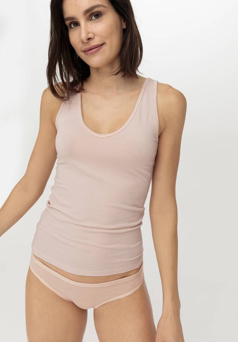 hessnatur Damen Tanktop Regular PURE BALANCEaus Bio-Baumwolle und Tencel™ Modal - rosa Grösse42 von hessnatur