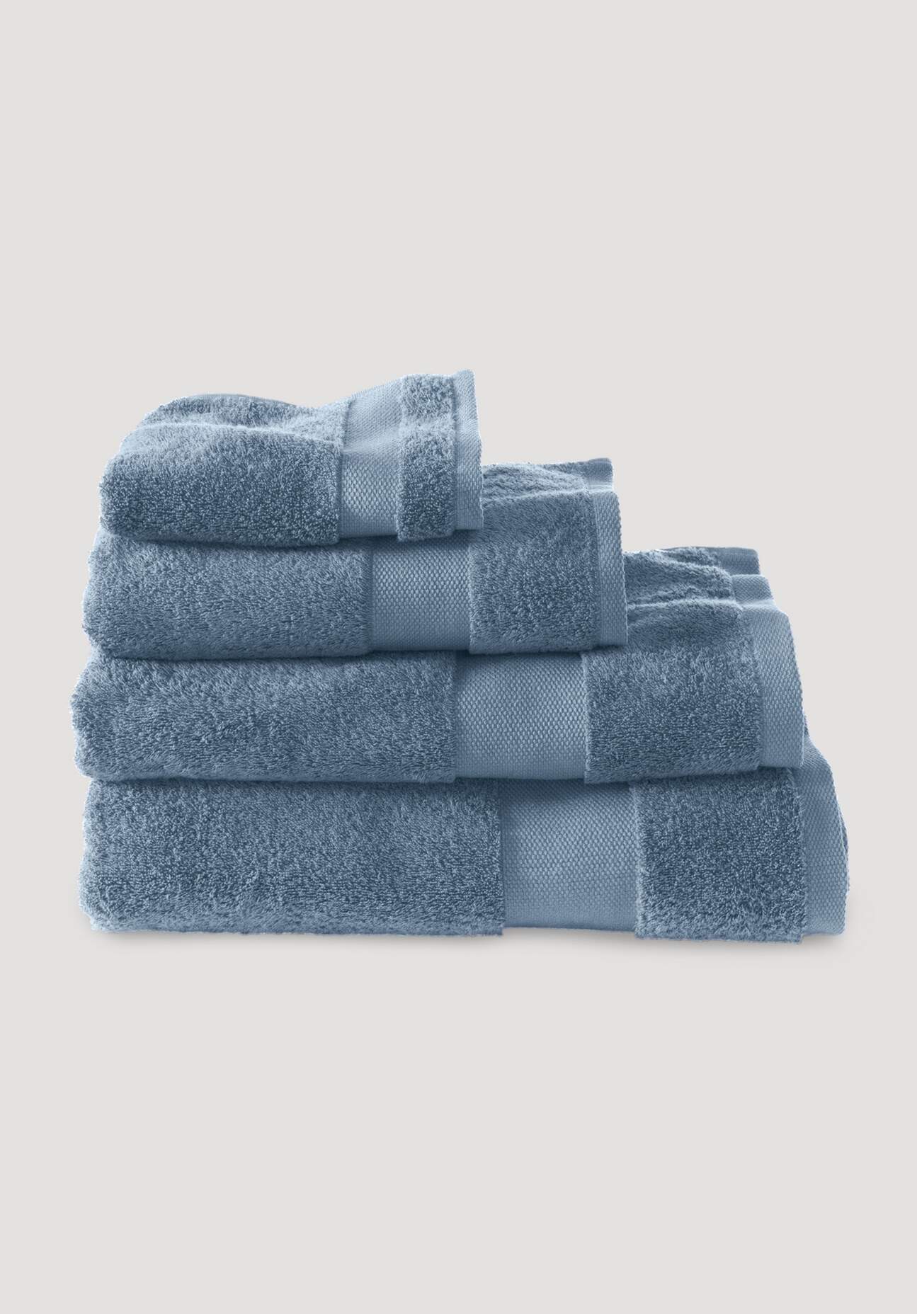 hessnatur Handtuch aus Bio-Frottee - blau Grösse30x50 cm hessnatur Handtuch aus Bio-Frottee - blau Grösse30x50 cm von hessnatur