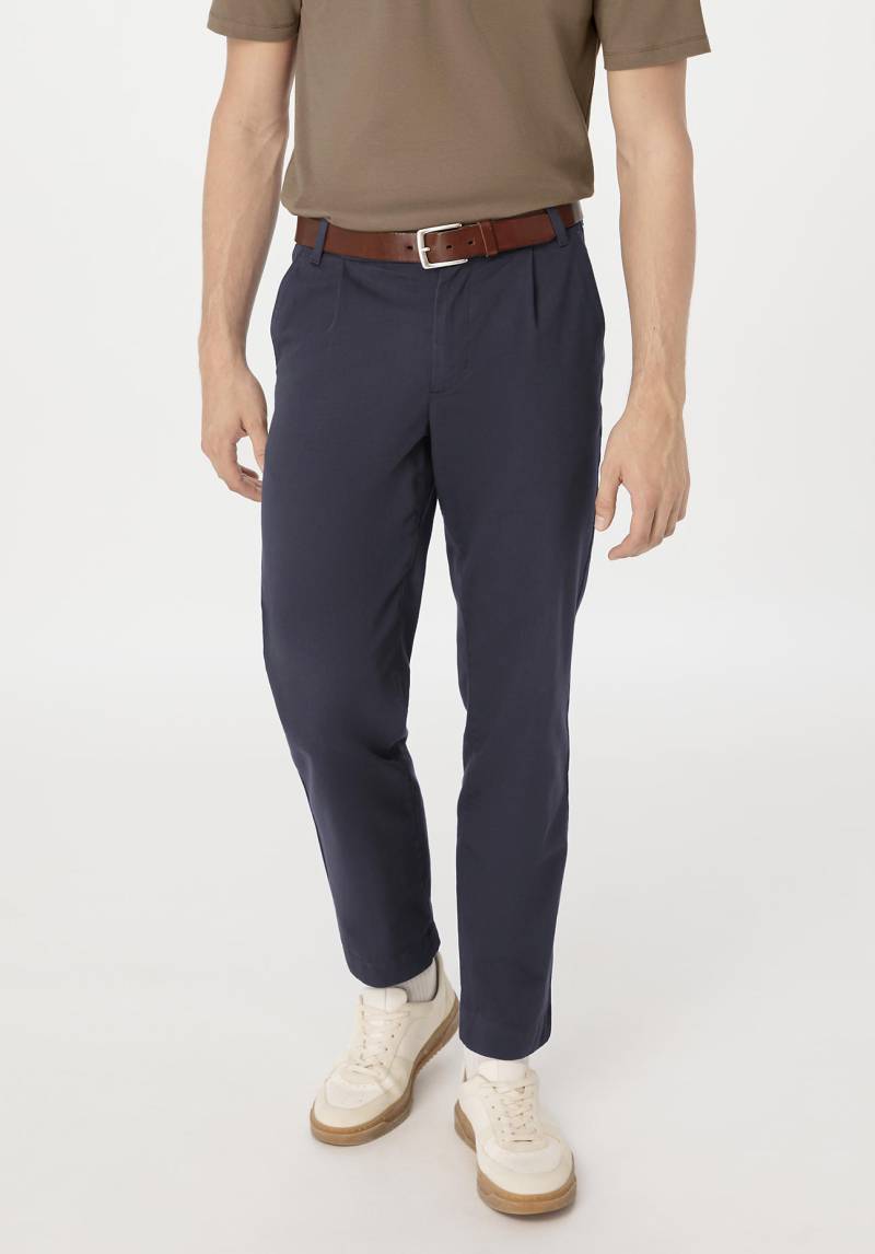 hessnatur Herren Chino RON Relaxed aus Bio-Baumwolle - blau Grösse56 von hessnatur