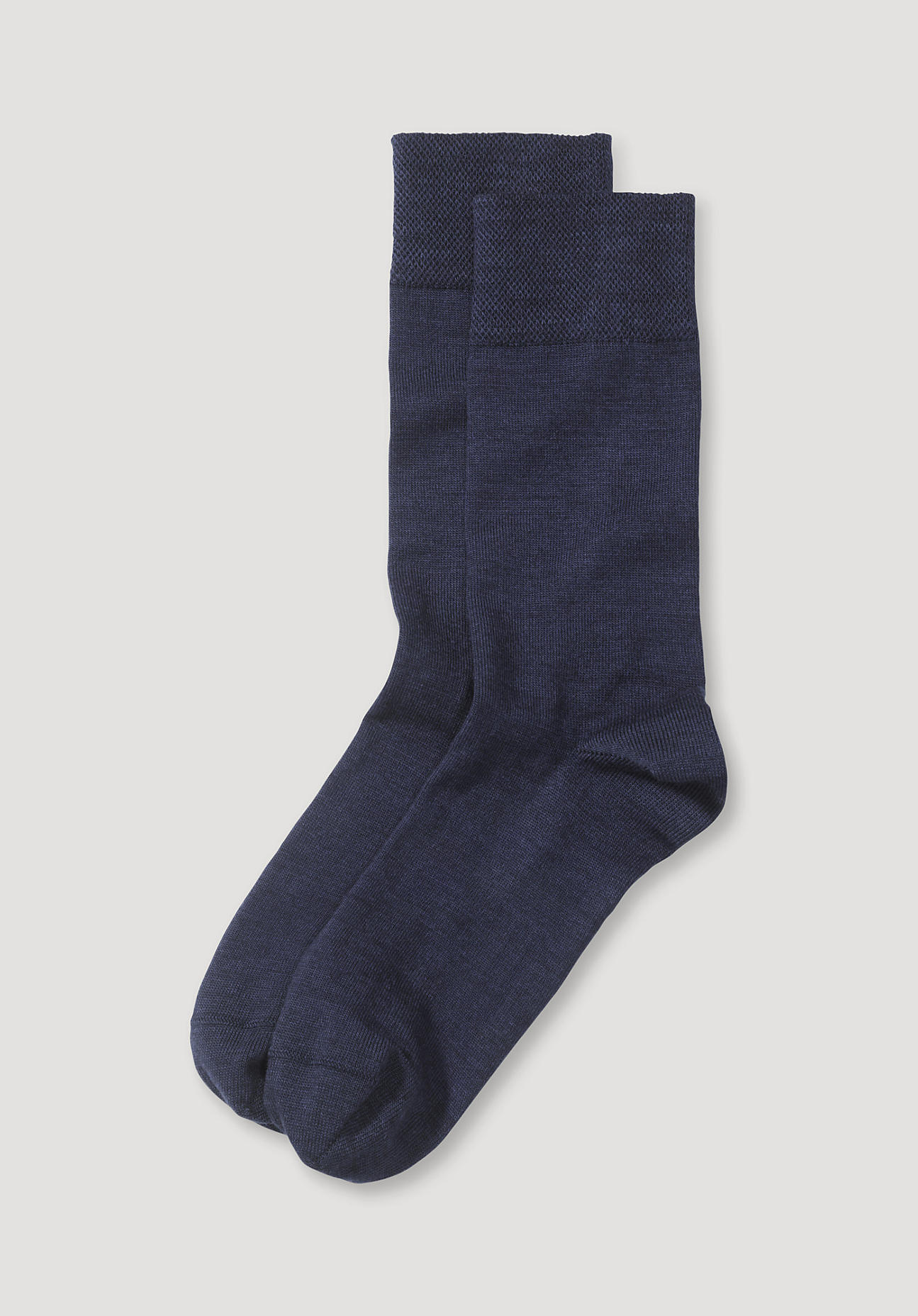 hessnatur Herren Merino-Socken im aus Bio-Merinowolle mit Bio-Baumwolle - blau Grösse40-42 von hessnatur