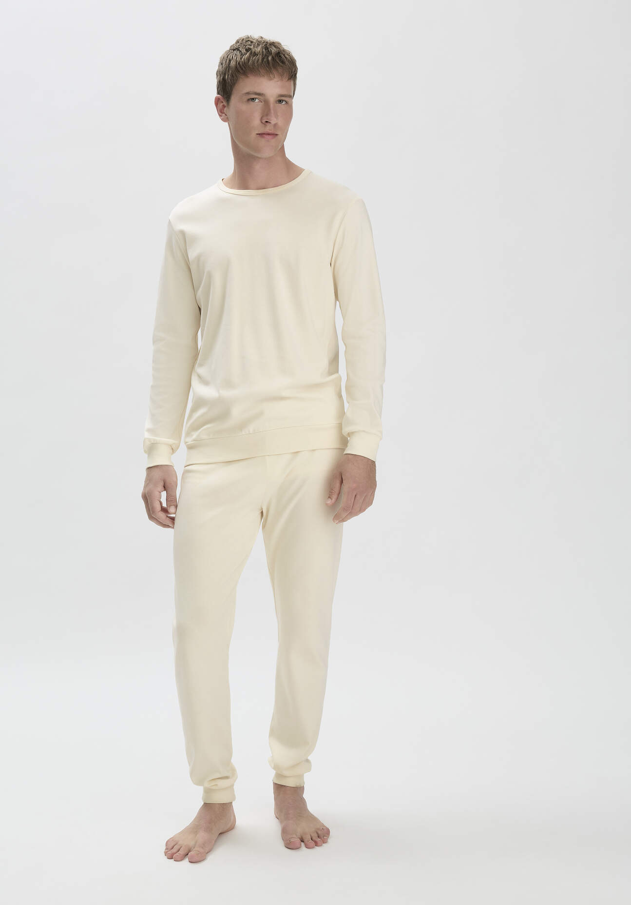 hessnatur Herren Pyjama Regular PURE NATURE aus Bio-Baumwolle - naturfarben Grösse56 hessnatur Herren Pyjama Regular PURE NATURE aus Bio-Baumwolle - naturfarben Grösse56 von hessnatur