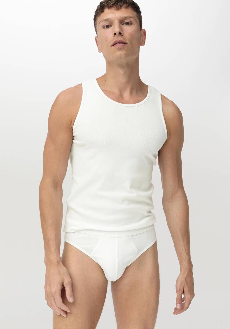 hessnatur Herren Slip Regular Cut SOFT RIB aus Bio-Baumwolle - weiß Grösse8 von hessnatur