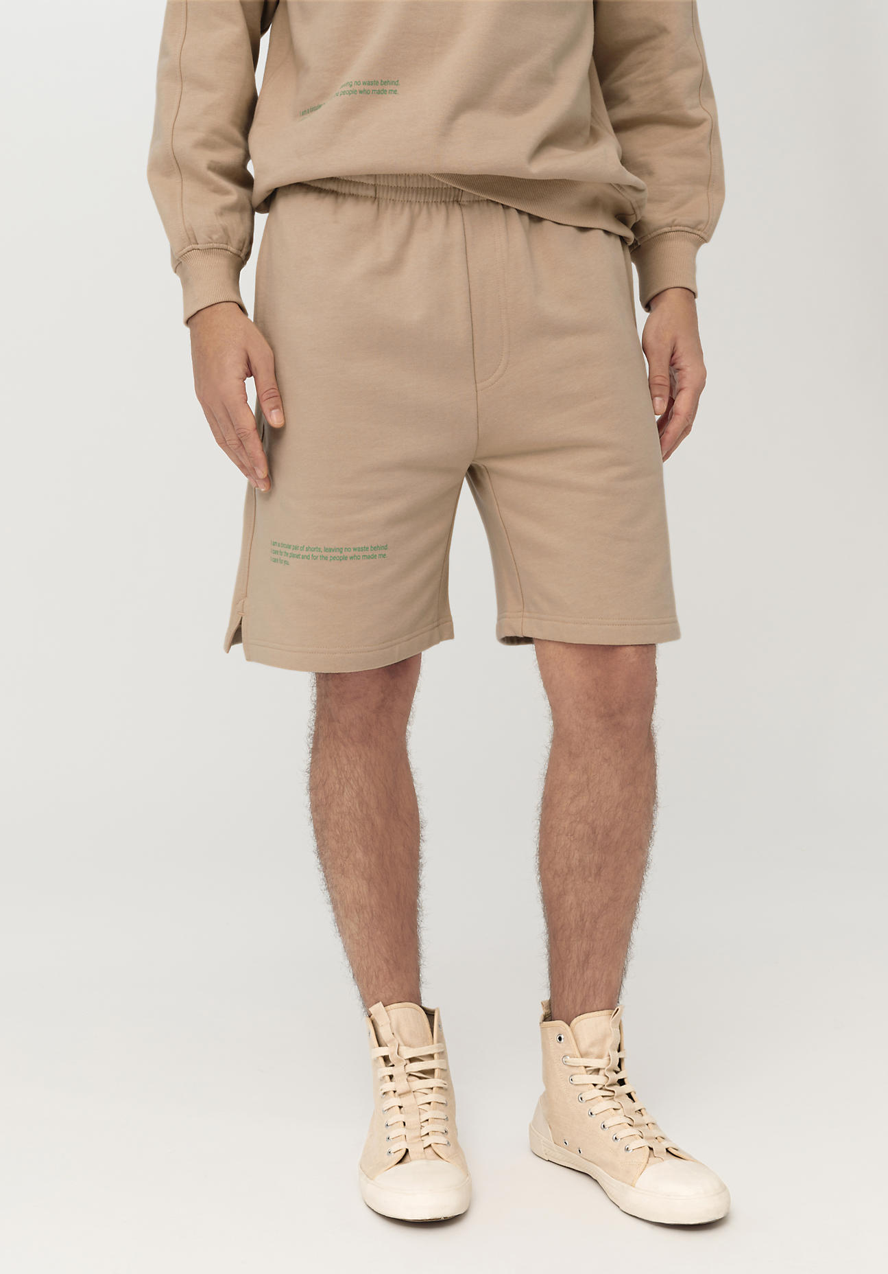 hessnatur Herren Shorts Cradle to cradle aus Bio-Baumwolle - beige GrösseXL von hessnatur