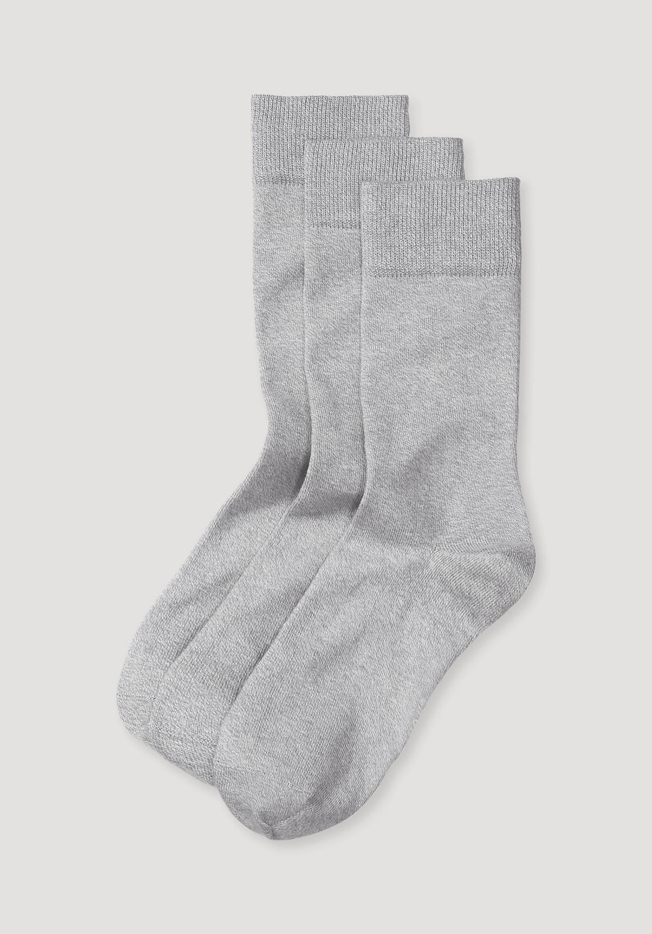 hessnatur Herren-Socken aus Bio-Baumwolle - grau Grösse43-45 von hessnatur
