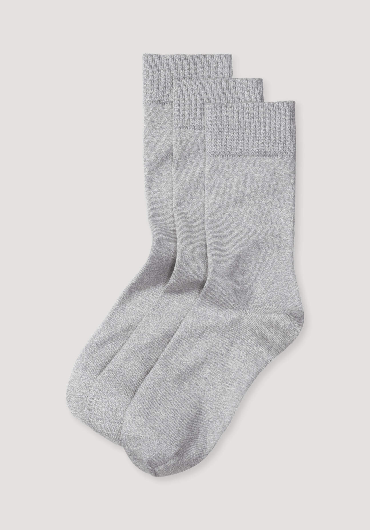 hessnatur Herren-Socken aus Bio-Baumwolle - grau Grösse46-48 von hessnatur