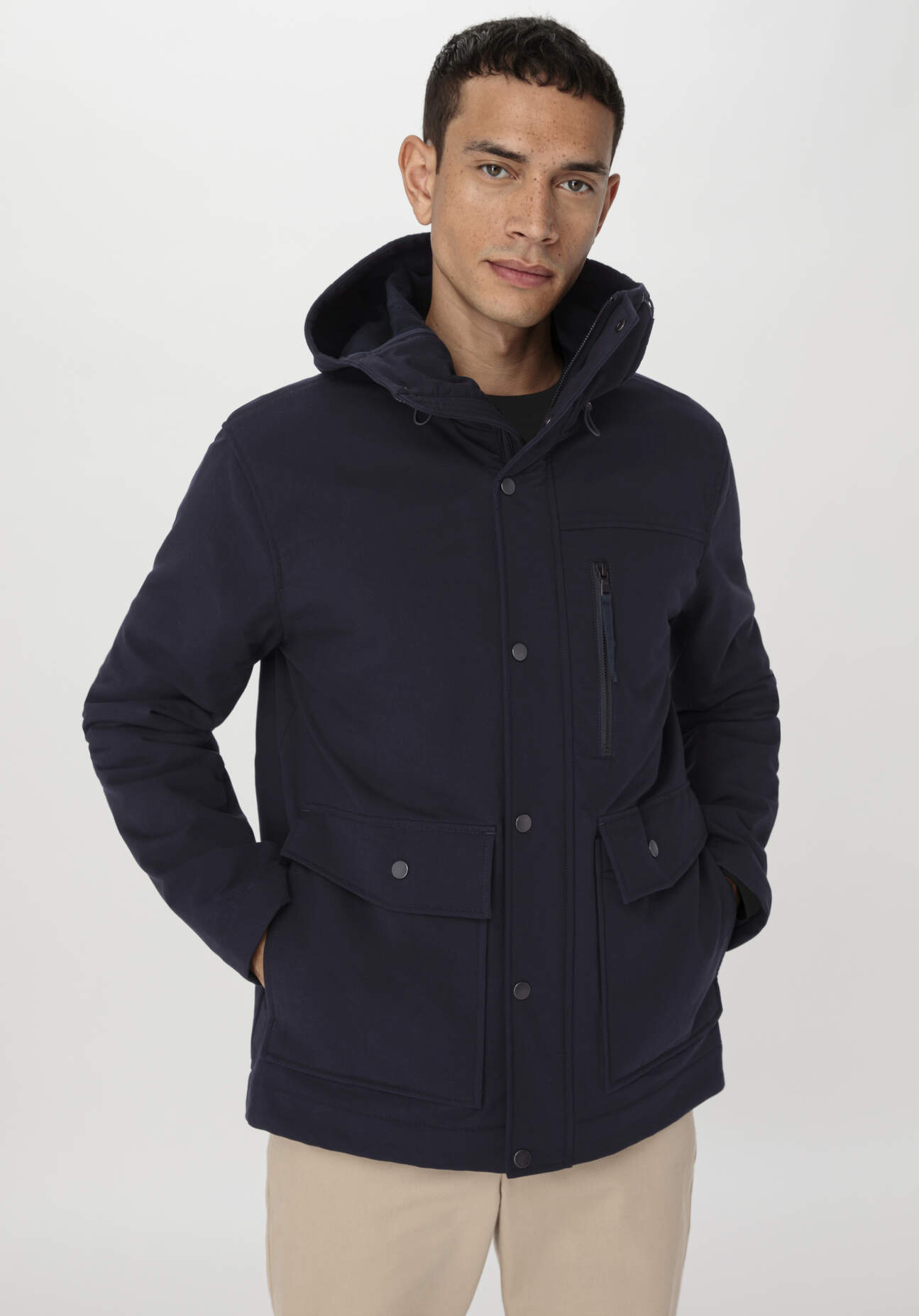 hessnatur Herren Softshell Jacke Regular NATURE SHELL aus Bio-Baumwolle - blau Grösse50 hessnatur Herren Softshell Jacke Regular NATURE SHELL aus Bio-Baumwolle - blau Grösse50 von hessnatur