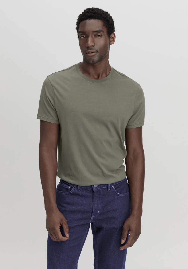 hessnatur Herren T-Shirt Regular aus Bio-Baumwolle - grün Grösse56 von hessnatur