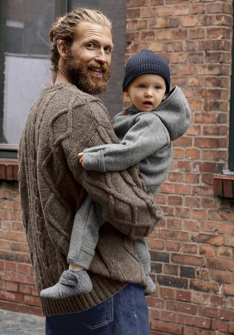 hessnatur Kinderschuhe Wollwalk Hausschuhe aus Merinowolle - grau Grösse23 von hessnatur