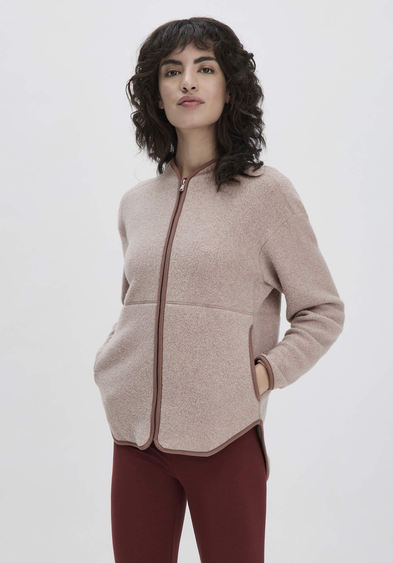 hessnatur Loungewear Fleece Jacke Relaxed ACTIVE LIGHT aus Bio-Baumwolle - beige GrösseS hessnatur Loungewear Fleece Jacke Relaxed ACTIVE LIGHT aus Bio-Baumwolle - beige GrösseS von hessnatur