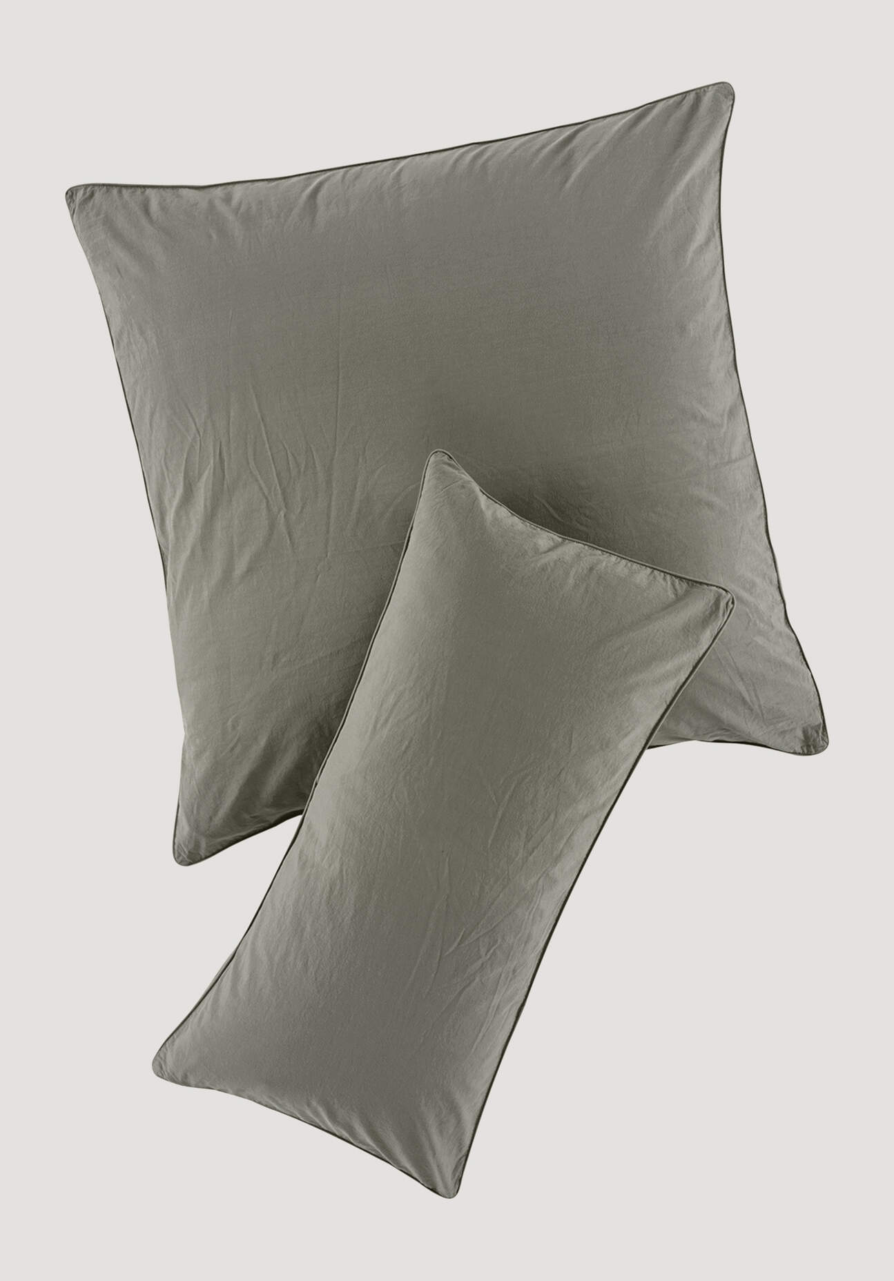 hessnatur Perkal Kissenbezug aus Bio-Baumwolle - grün Grösse80x80 cm hessnatur Perkal Kissenbezug aus Bio-Baumwolle - grün Grösse80x80 cm von hessnatur