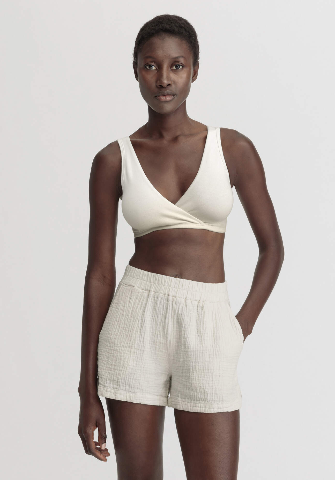 hessnatur Damen Still-Bustier aus Bio-Baumwolle - naturfarben GrösseM hessnatur Damen Still-Bustier aus Bio-Baumwolle - naturfarben GrösseM von hessnatur