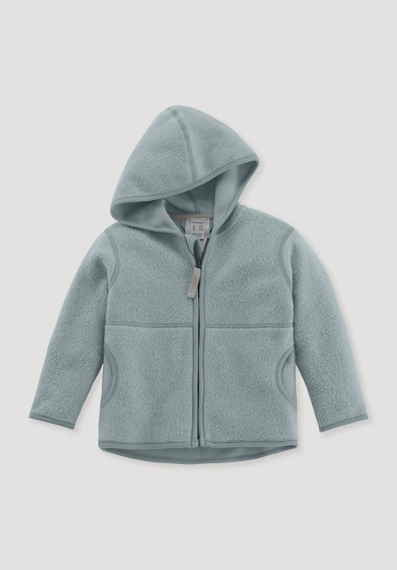 hessnatur Baby Fleece Jacke Regular aus Bio-Baumwolle - gelb Grösse86/92 von hessnatur