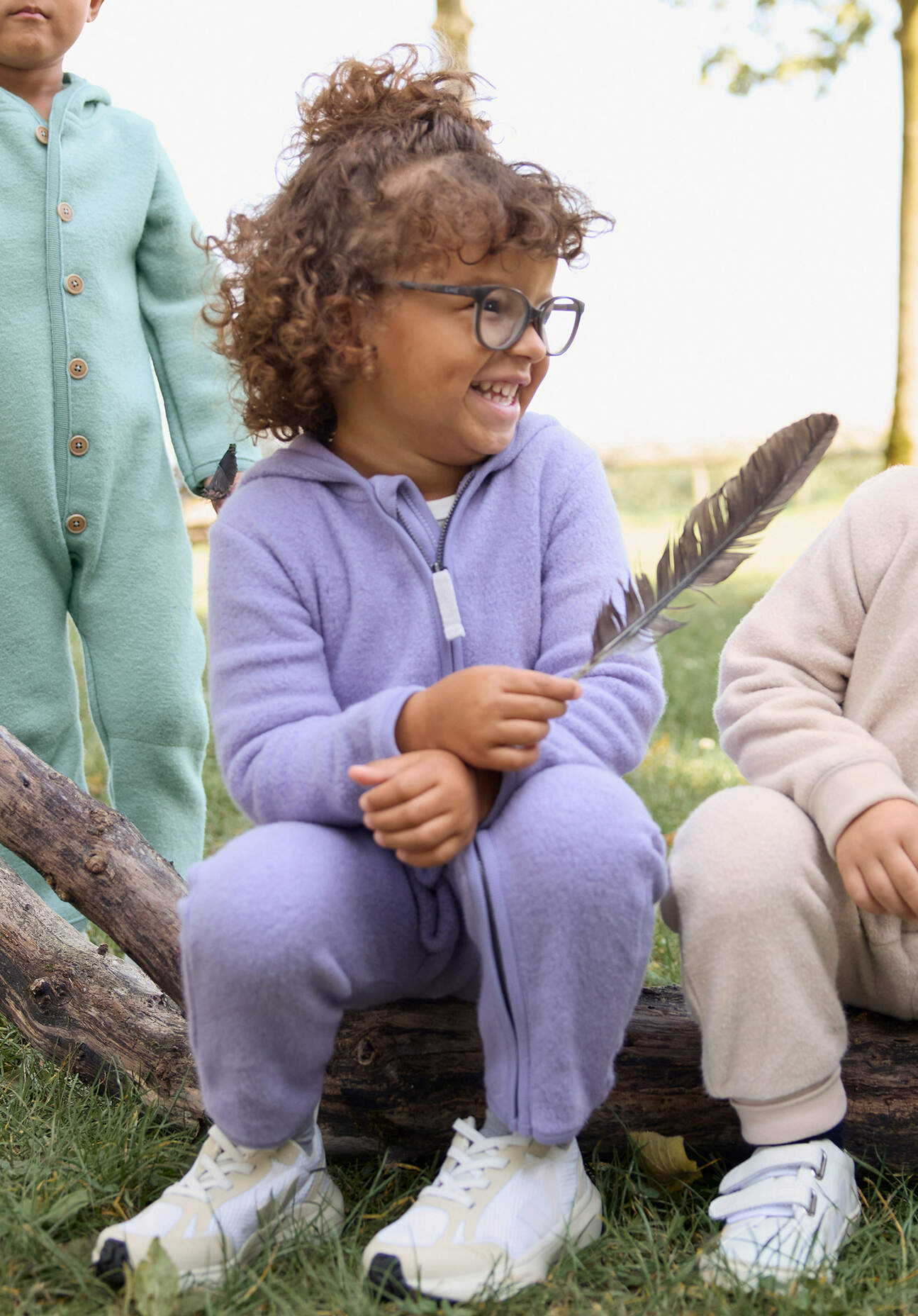 hessnatur Baby Fleece Overall Regular aus Bio-Baumwolle - lila Grösse98 hessnatur Baby Fleece Overall Regular aus Bio-Baumwolle - lila Grösse98 von hessnatur