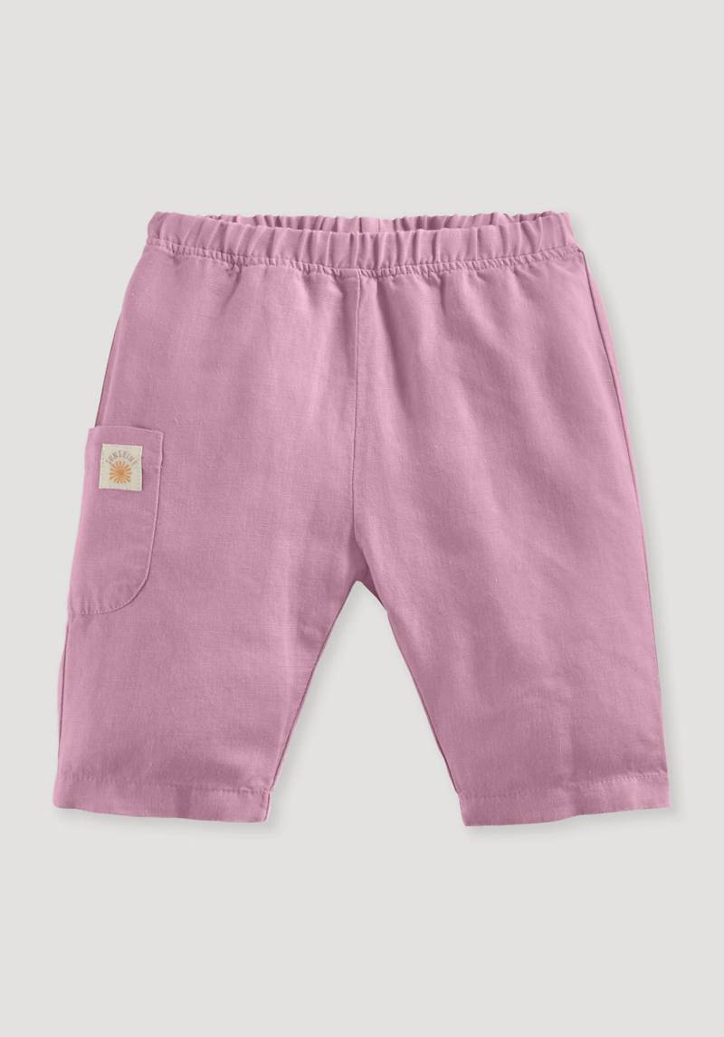 hessnatur Baby Hose Relaxed aus Leinen mit Bio-Baumwolle - lila Grösse86/92 von hessnatur