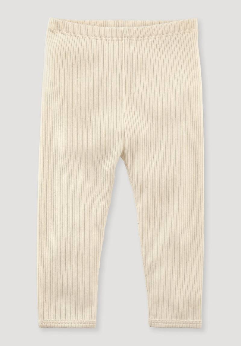 hessnatur Baby Hose Slim aus Bio-Baumwolle mit Schurwolle - naturfarben Grösse86/92 von hessnatur