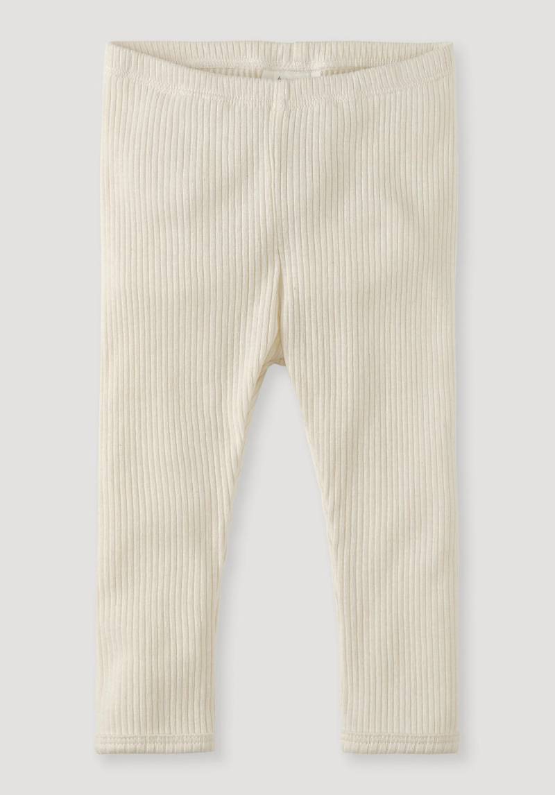 hessnatur Baby Hose Slim aus Bio-Baumwolle mit Bio-Merinowolle - naturfarben Grösse98/104 von hessnatur