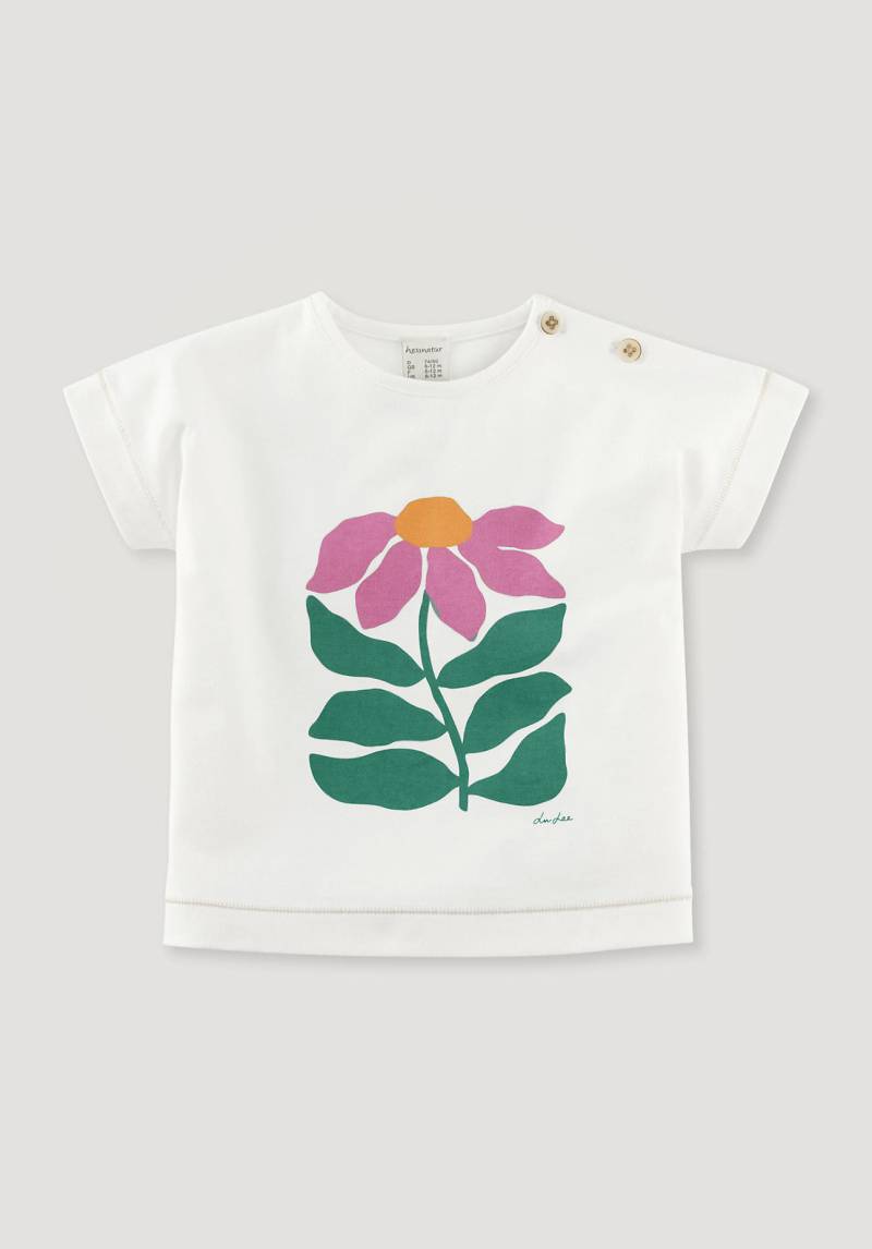 hessnatur Baby LIV LEE X HESSNATUR T-Shirt aus Bio-Baumwolle - weiß Grösse74/80 von hessnatur