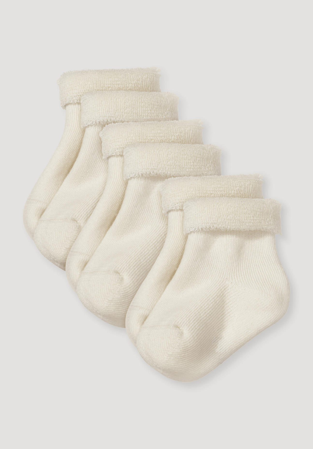 hessnatur Baby Plüsch Socken aus Bio-Baumwolle - naturfarben Grösse15-16 von hessnatur