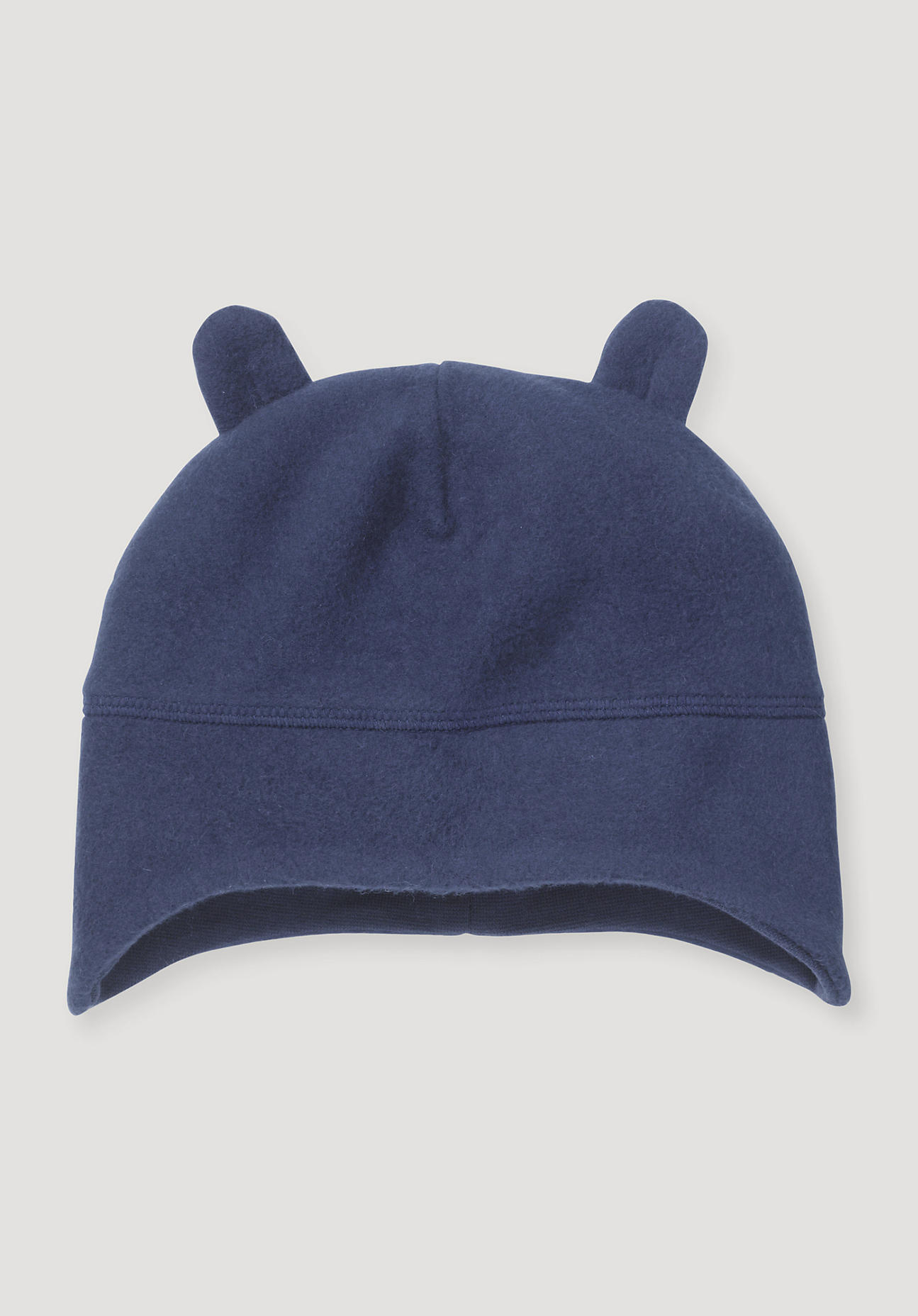 hessnatur Baby Softfleece Mütze Regular aus Bio-Baumwolle - blau Grösse45/47 von hessnatur