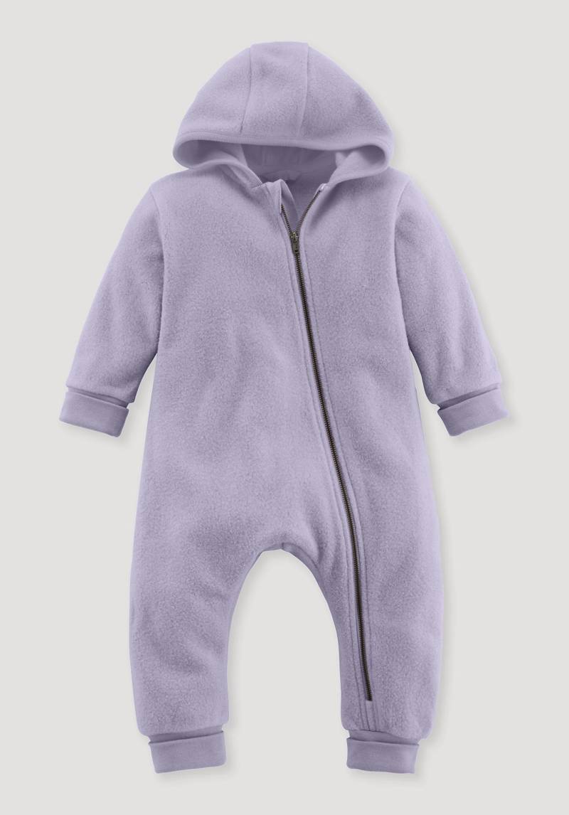 hessnatur Baby Softfleece Overall Regular aus Bio-Baumwolle - lila Grösse50/56 von hessnatur