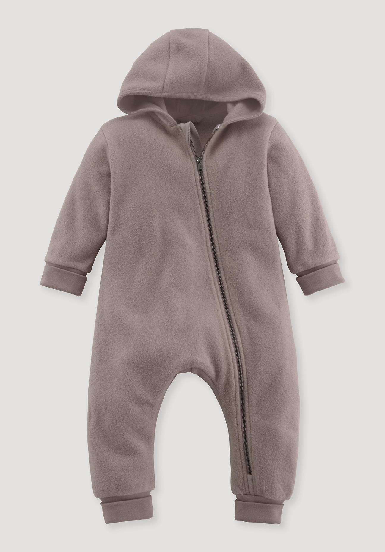 hessnatur Baby Softfleece Overall Regular aus Bio-Baumwolle - lila Grösse50/56 von hessnatur