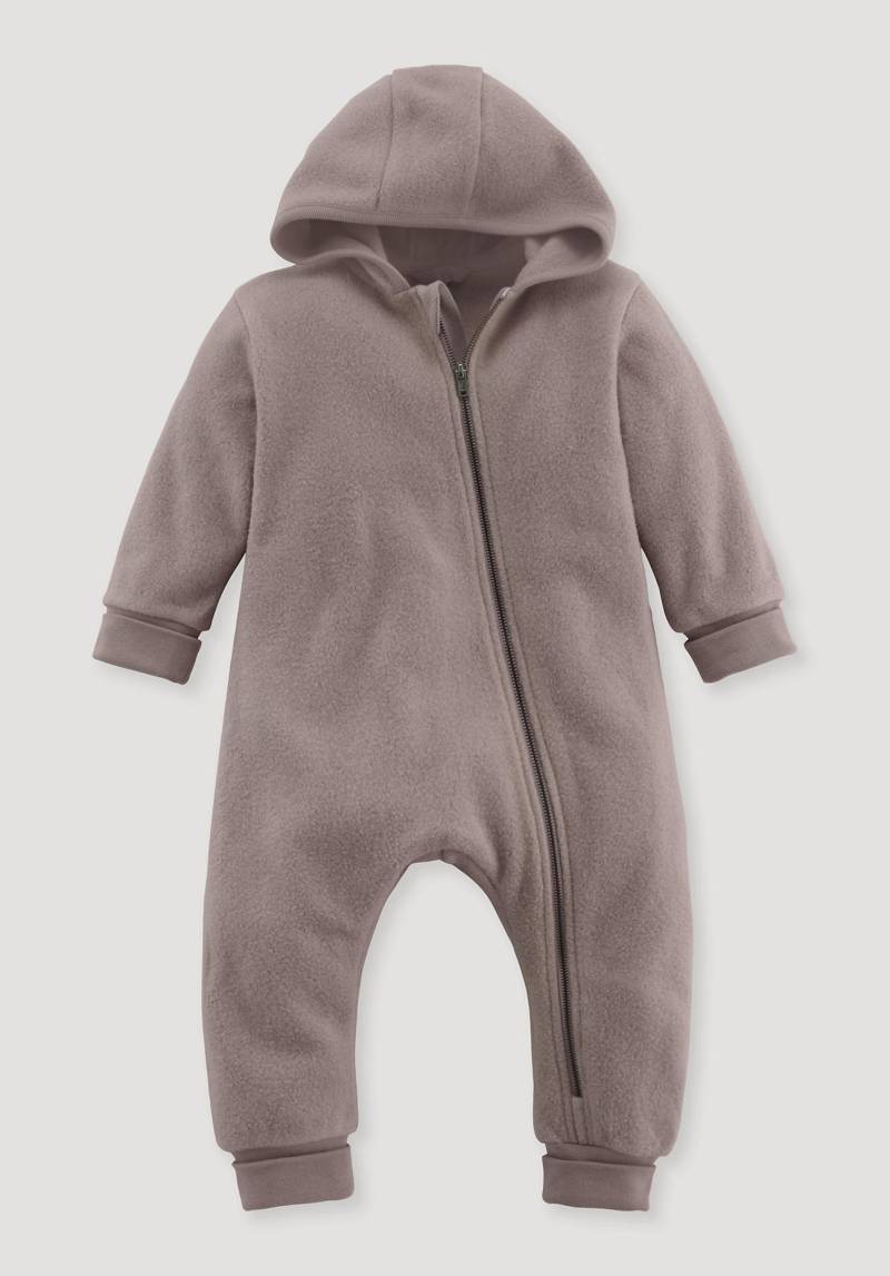 hessnatur Baby Softfleece Overall Regular aus Bio-Baumwolle - lila Grösse62/68 von hessnatur