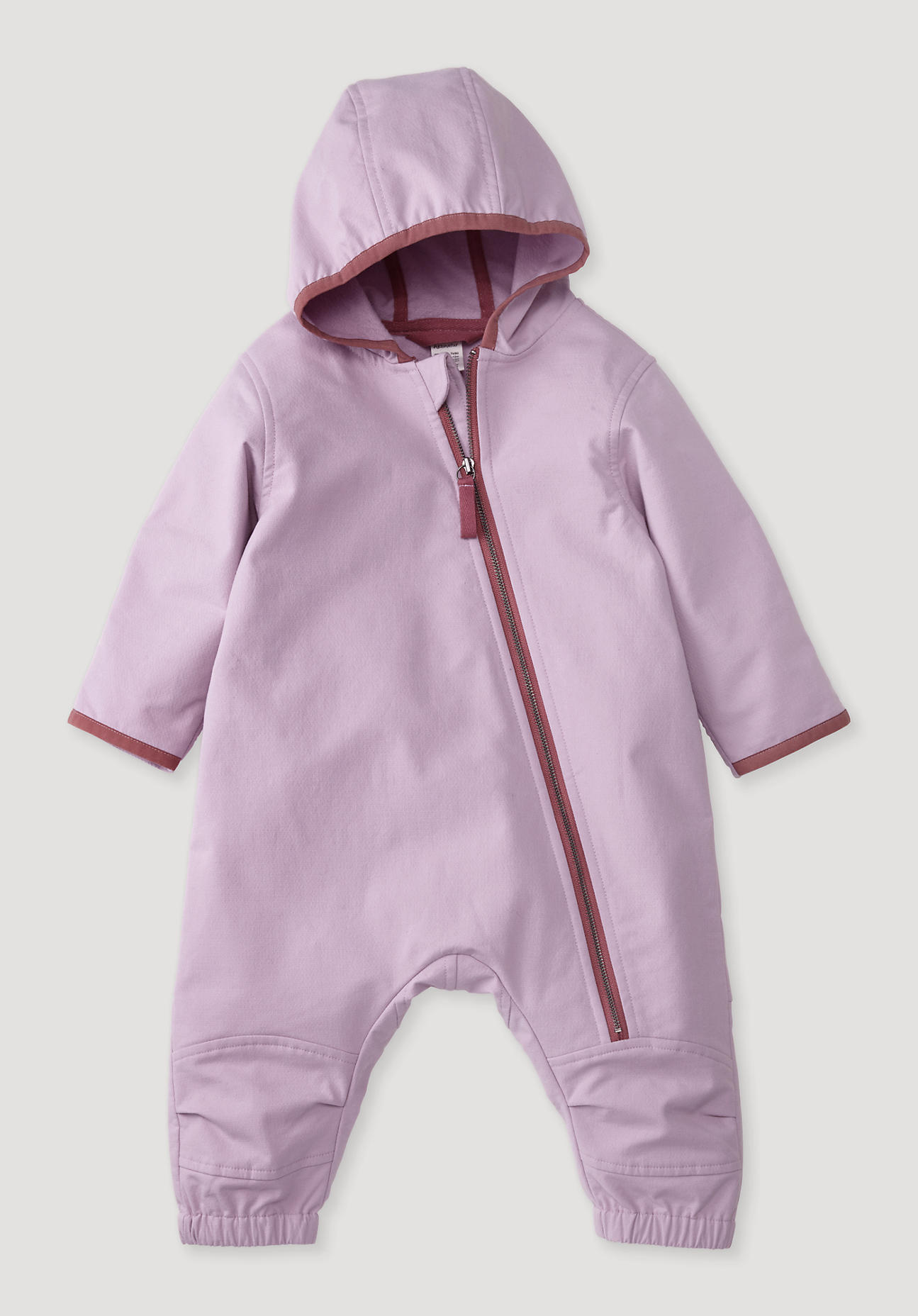 hessnatur Baby Softshell Overall Relaxed aus Bio-Baumwolle - rosa Grösse62/68 von hessnatur