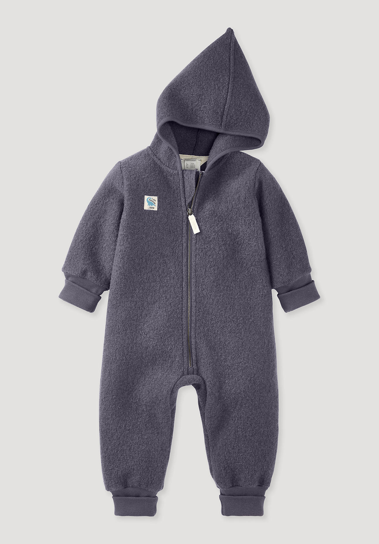 hessnatur Baby Wollwalk Overall Regular aus Bio-Merinowolle - lila Grösse98/104 von hessnatur