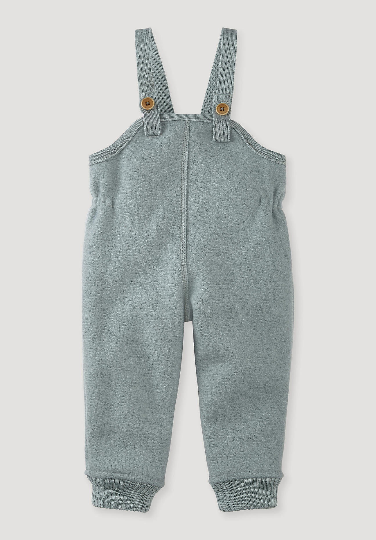 hessnatur Baby Walkhose Relaxed aus Bio-Merinowolle - grün Grösse98/104 von hessnatur