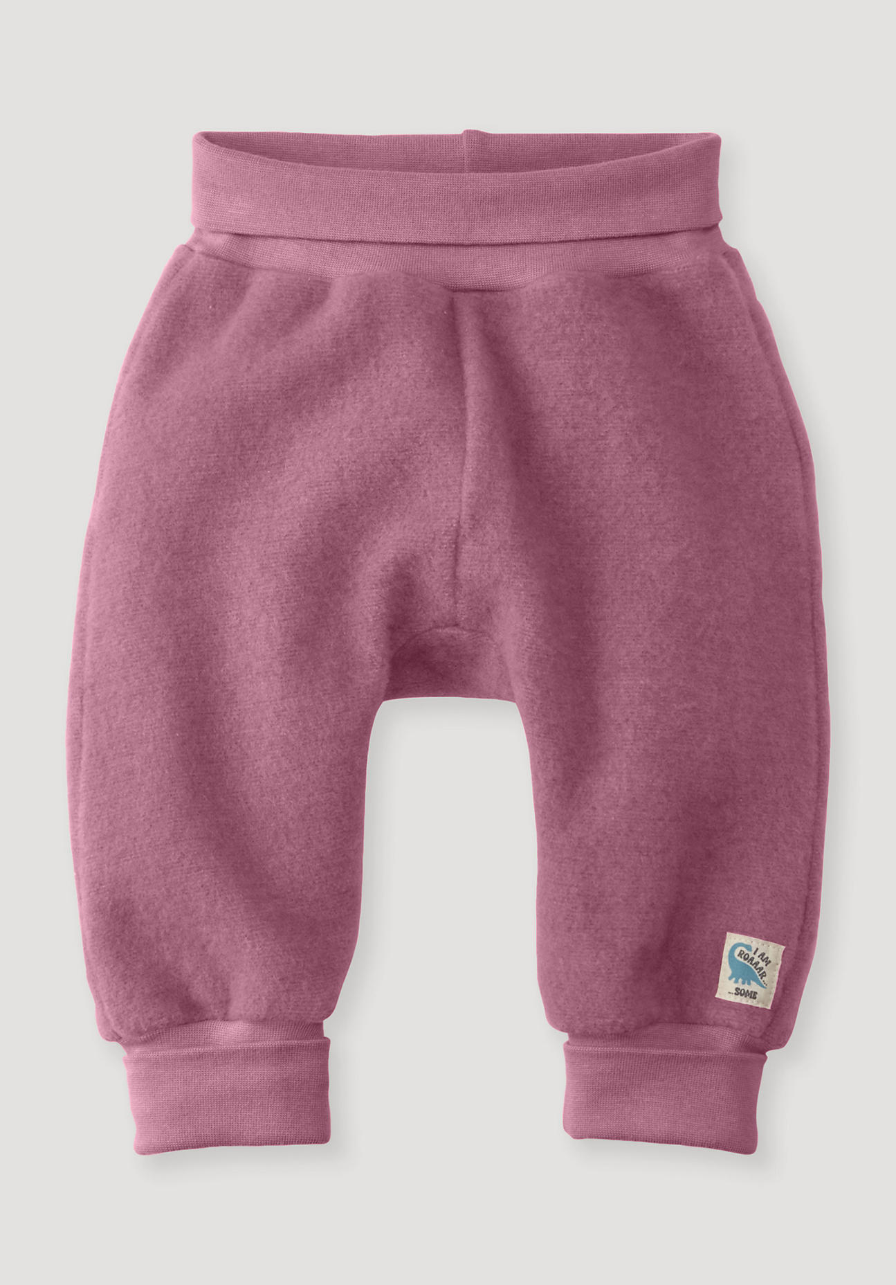 hessnatur Baby Wollfleece Hose Regular aus Bio-Merinowolle und Bio-Baumwolle - rosa Grösse74/80 von hessnatur