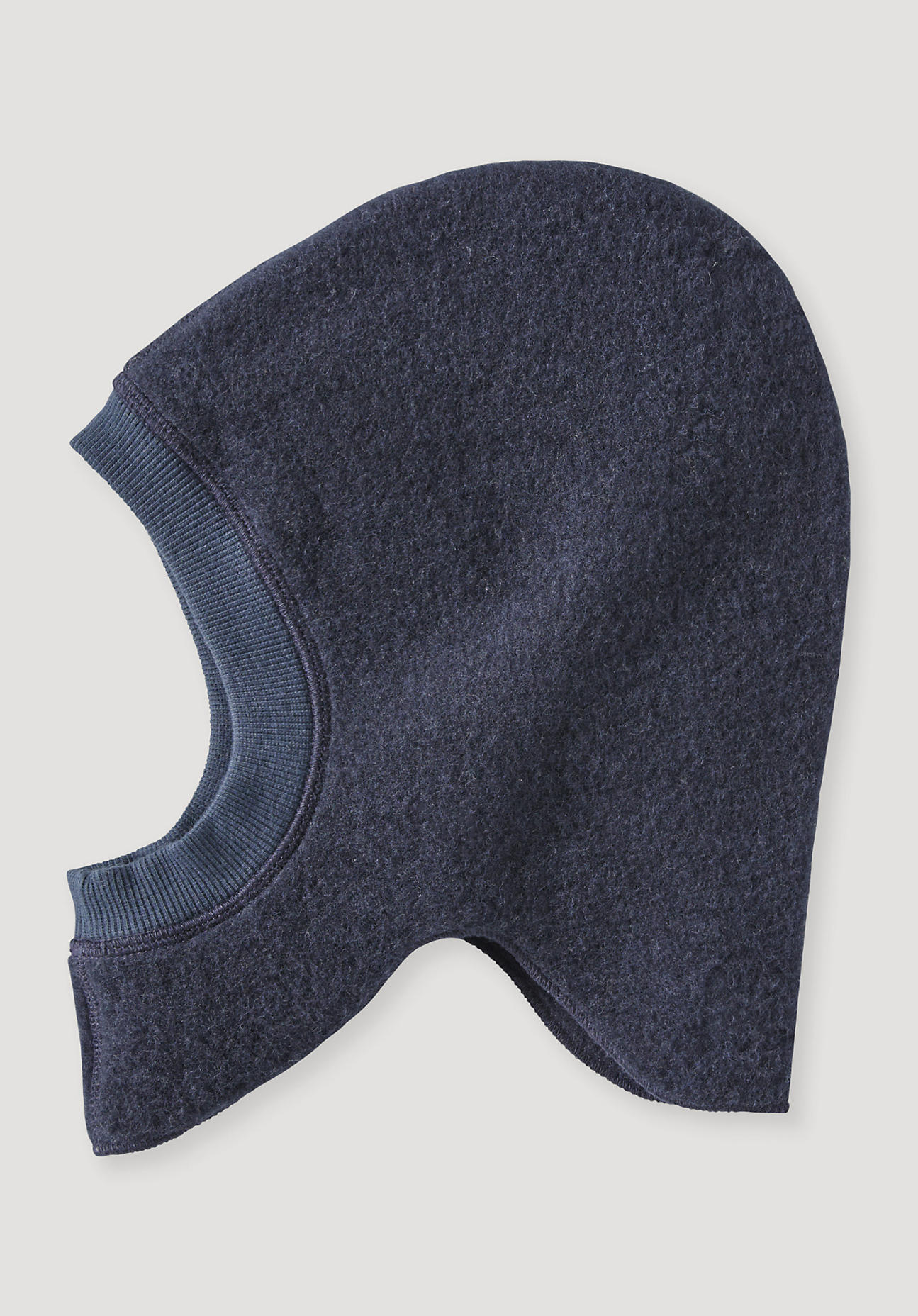 hessnatur Baby Wollfleece Mütze aus Bio-Merinowolle - blau Grösse49-51 cm Kopfumfang von hessnatur