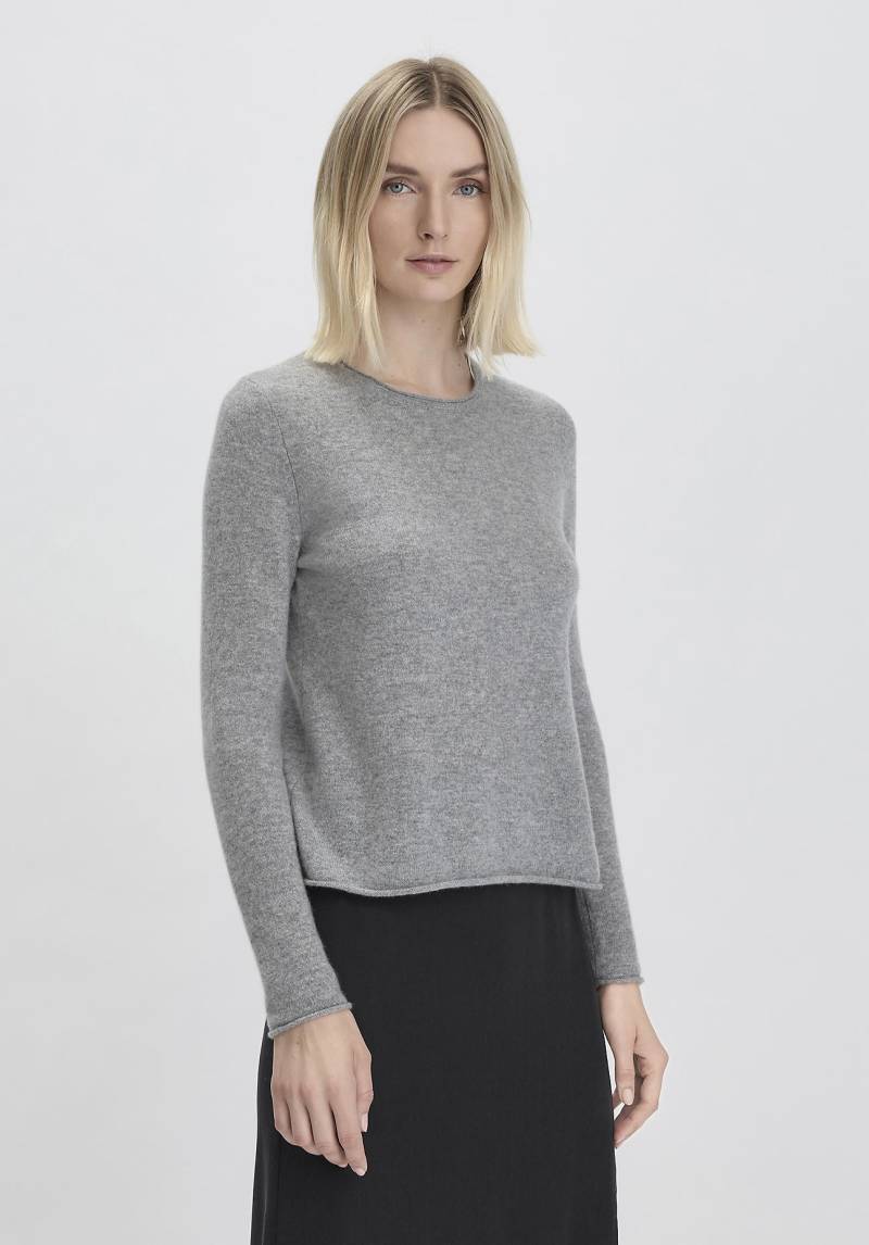 hessnatur Damen FTC × HESSNATUR Pullover Regular aus Kaschmir - grau GrösseL von hessnatur